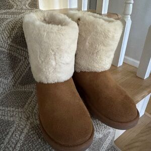 Koolaburra UGG Shearling Boots Girls Size 3